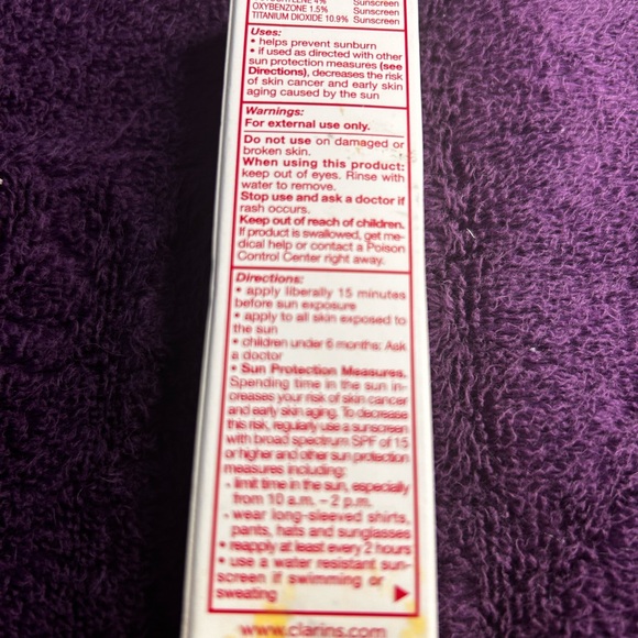 CLARINS Paris Skin Care Lot UV Plus Natural Lip Protect Cleanser Water Comfort - Picture 4 of 10